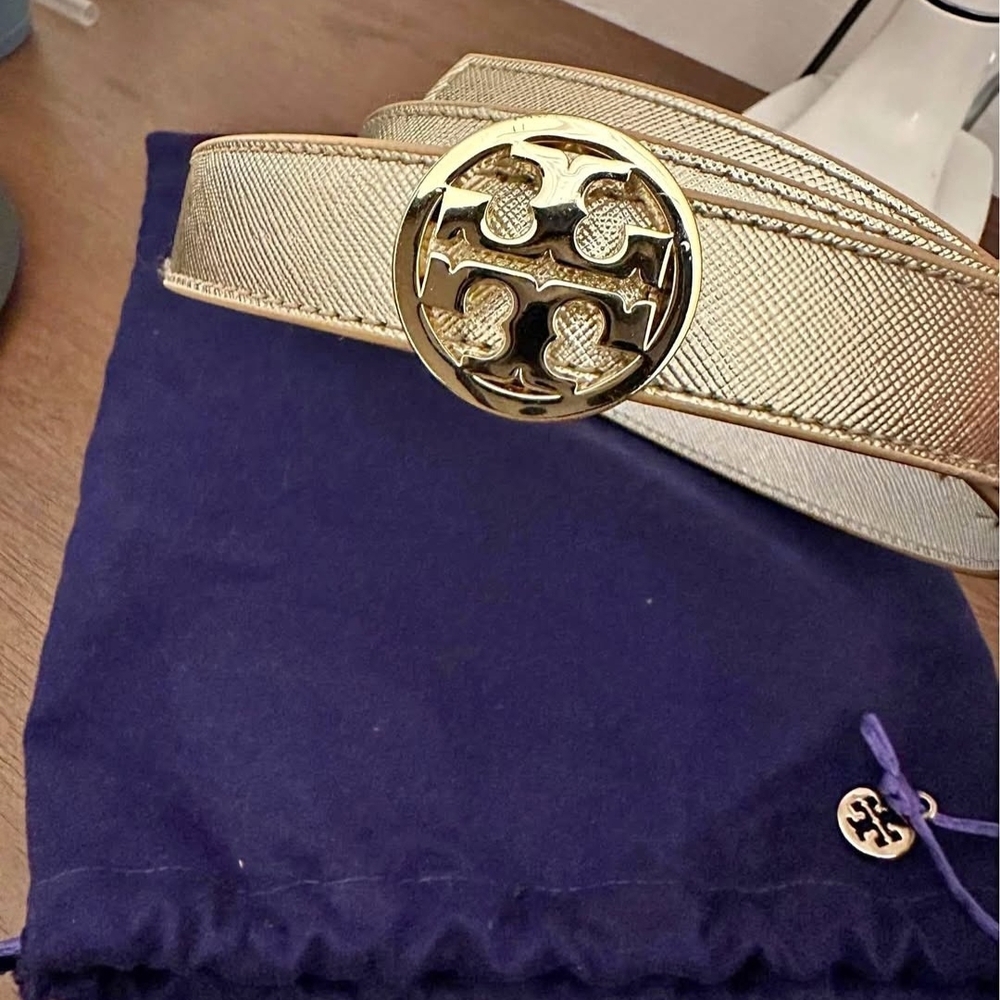 Tory Burch Gold Women's Belt - Picture 2 of 4